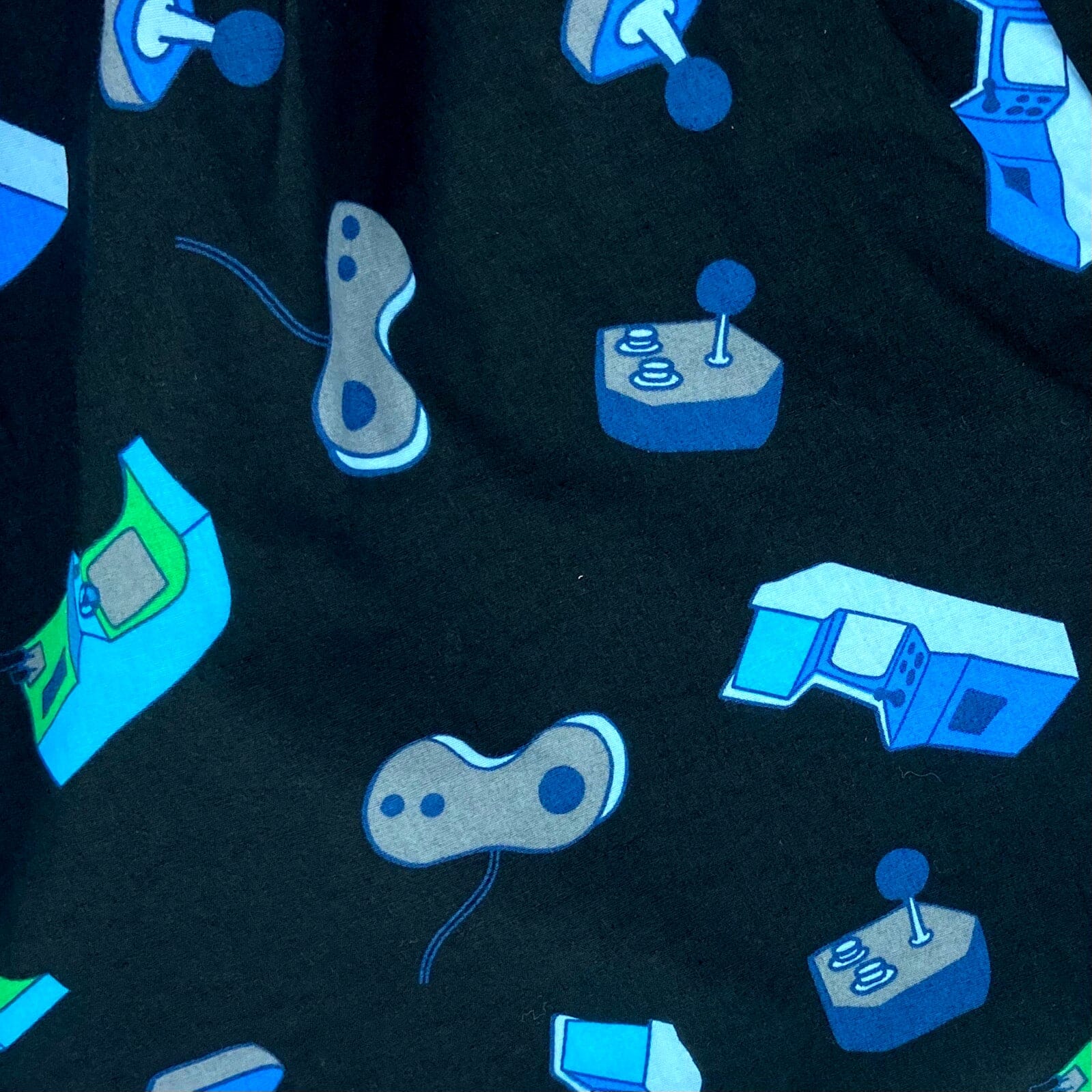 Men's Retro Arcade Themed Joystick Novelty Print Cotton Boxer Shorts