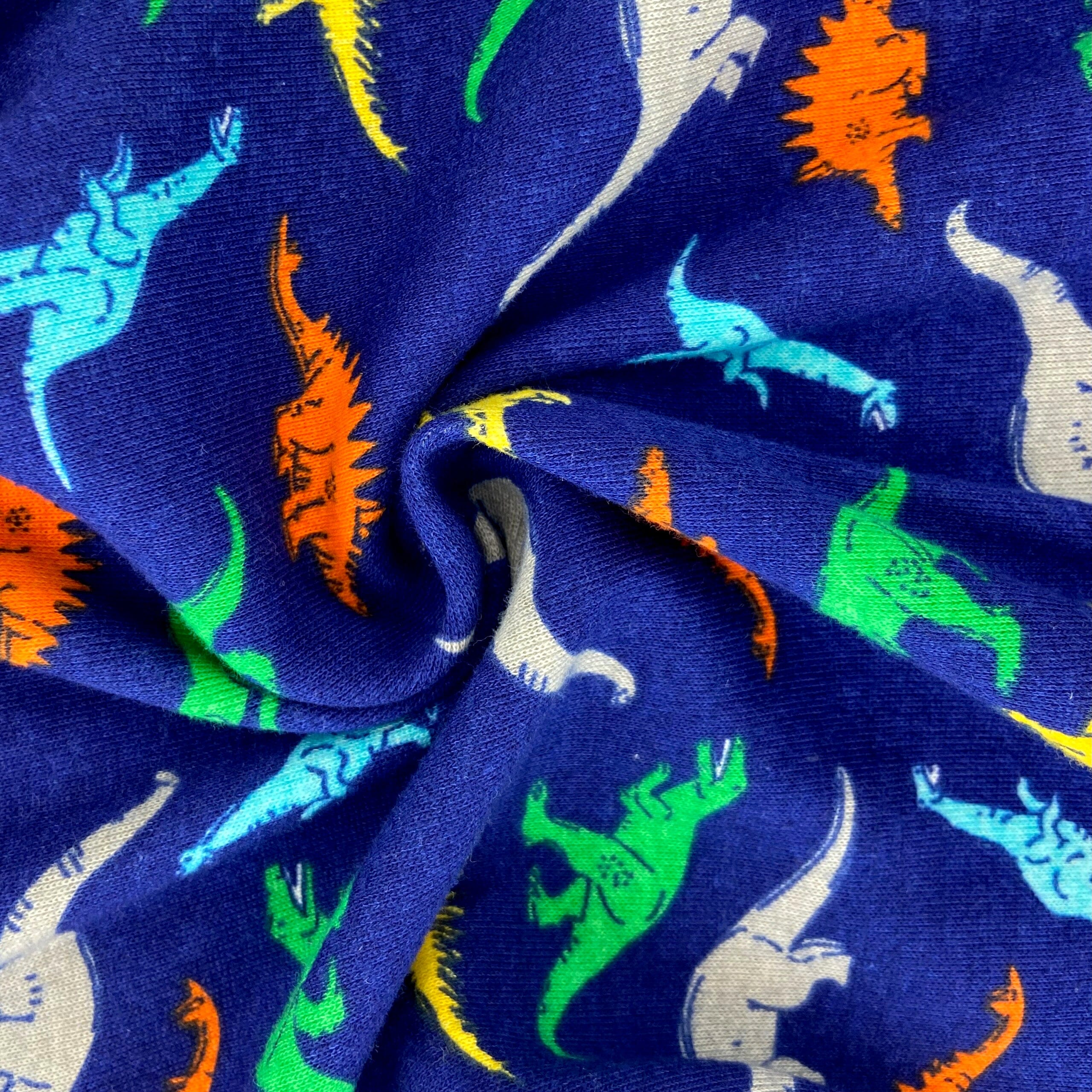 Adult Men's Dinosaur All Over Print Cotton Knit Long Pyjama Bottoms