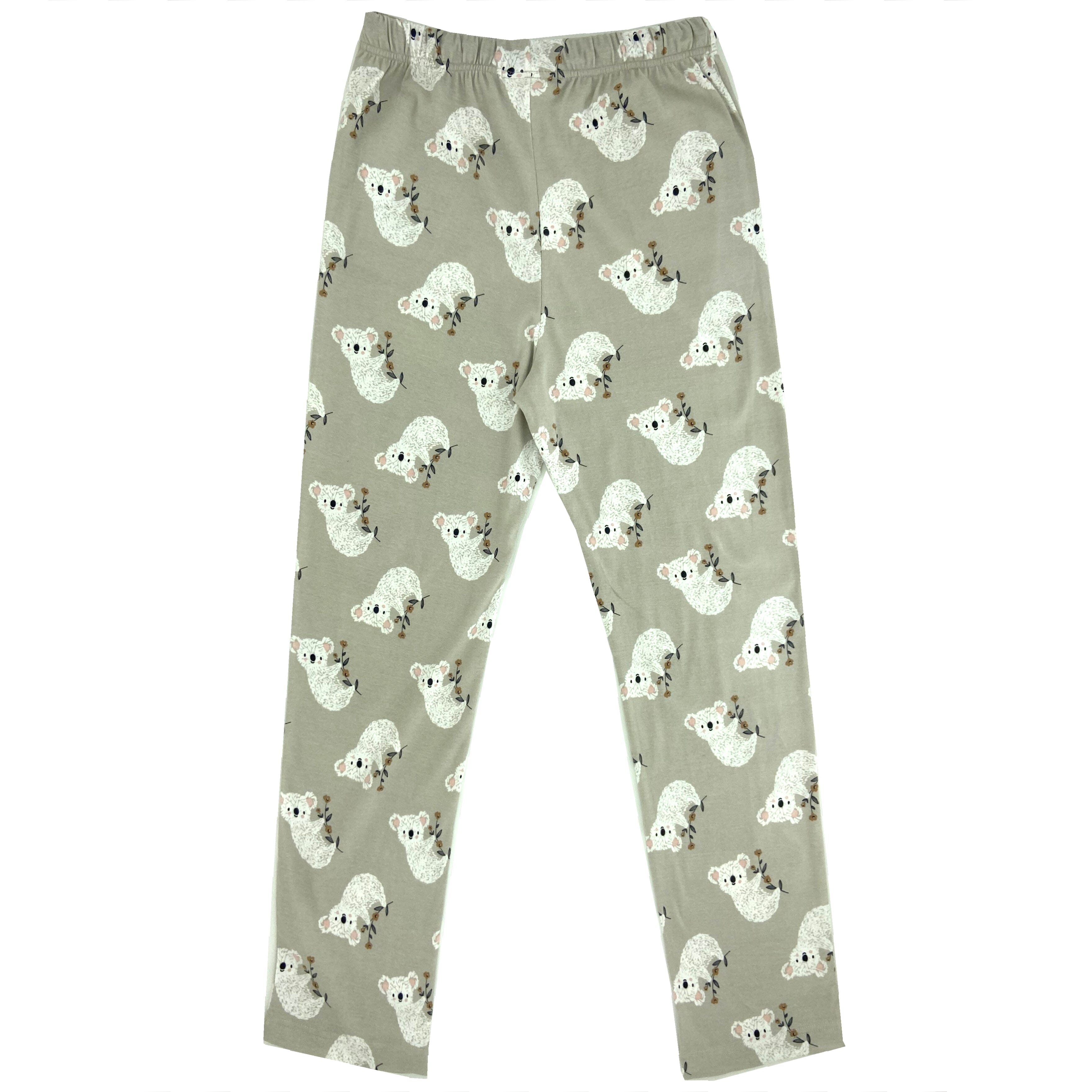 Women's Koala Print Long Pajama Pants. Shop Animal Print Lounge Pants