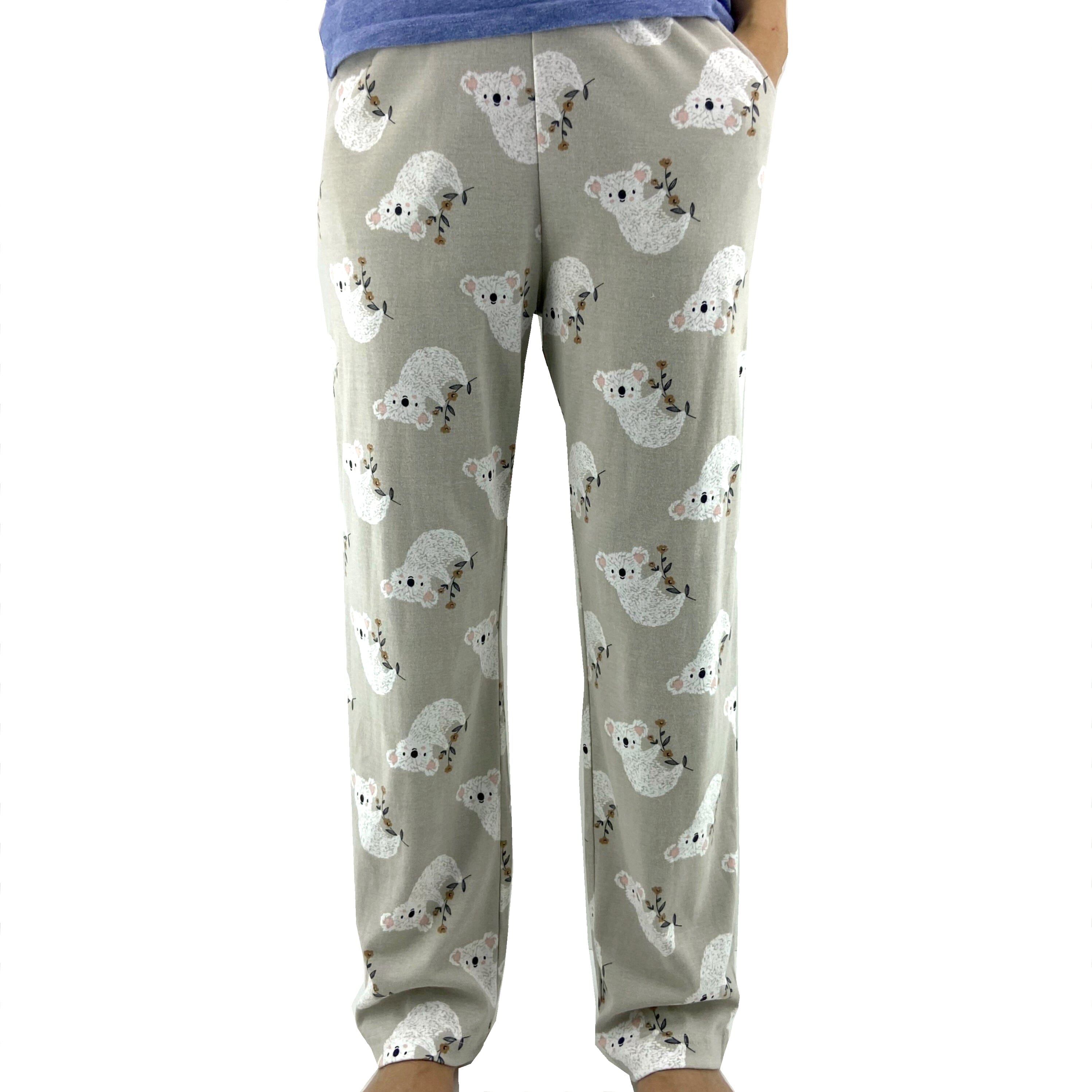 Women's Koala Print Long Pajama Pants. Shop Animal Print Lounge Pants