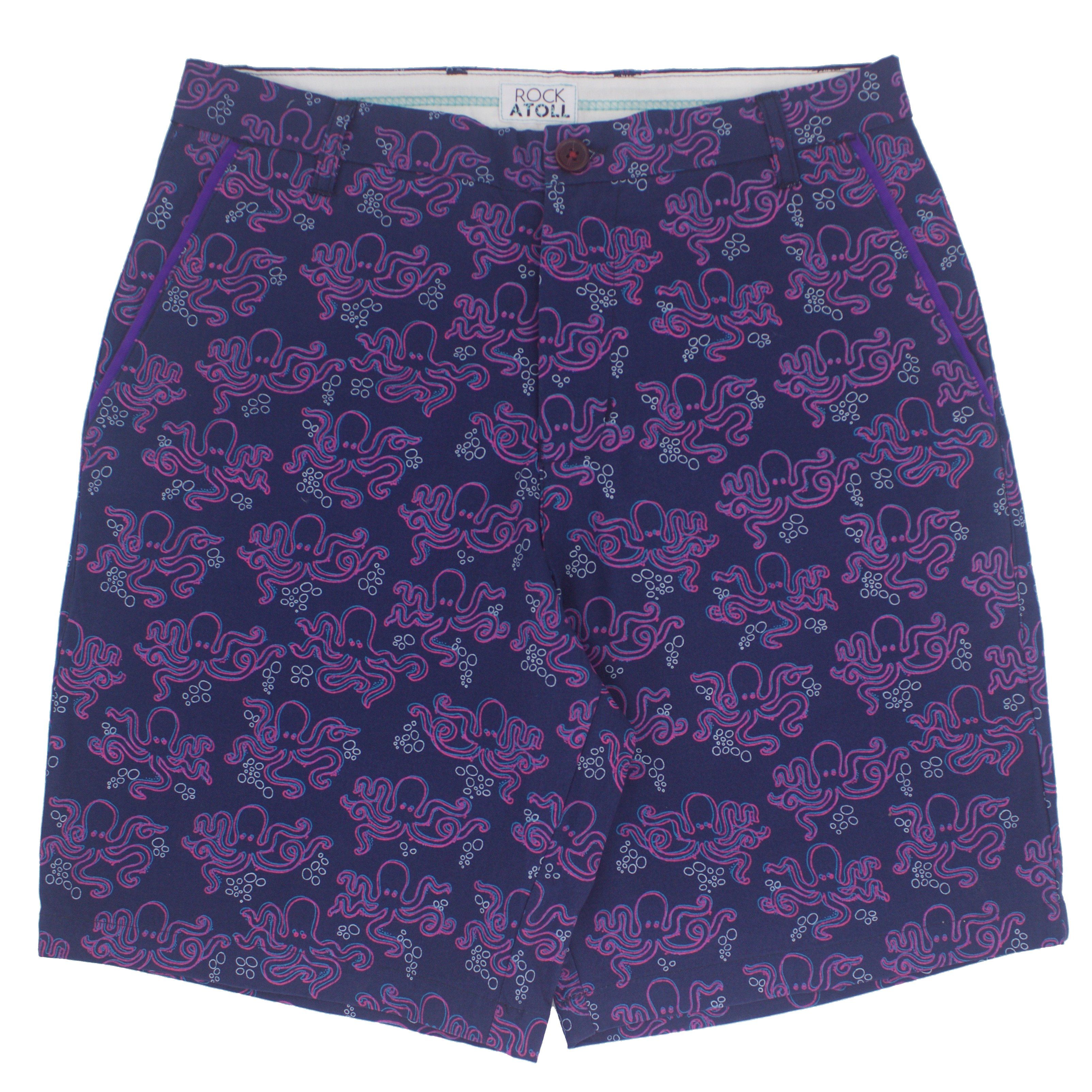 Octopus All Over Print Cotton Shorts for Men Casual Wear