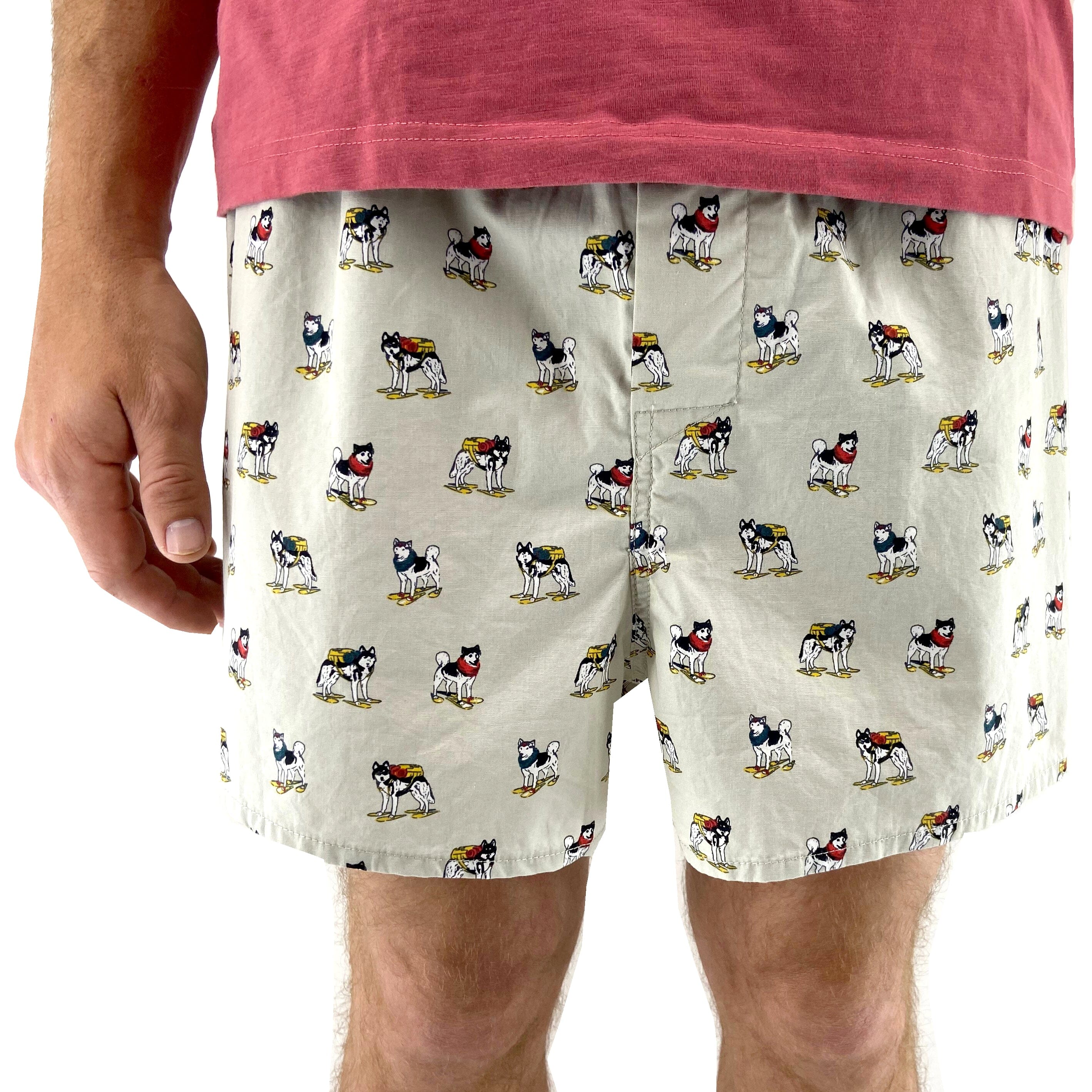 Husky Patterned Boxers For Men. Buy Men's Dog Print Boxer Shorts Here