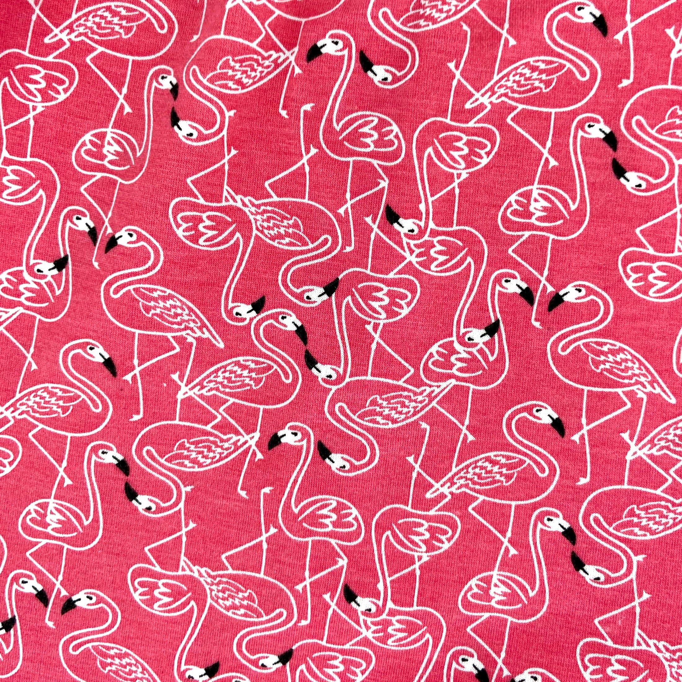 Men's Bright Colorful Flamingo Patterned Cotton Boxer Pyjama Shorts