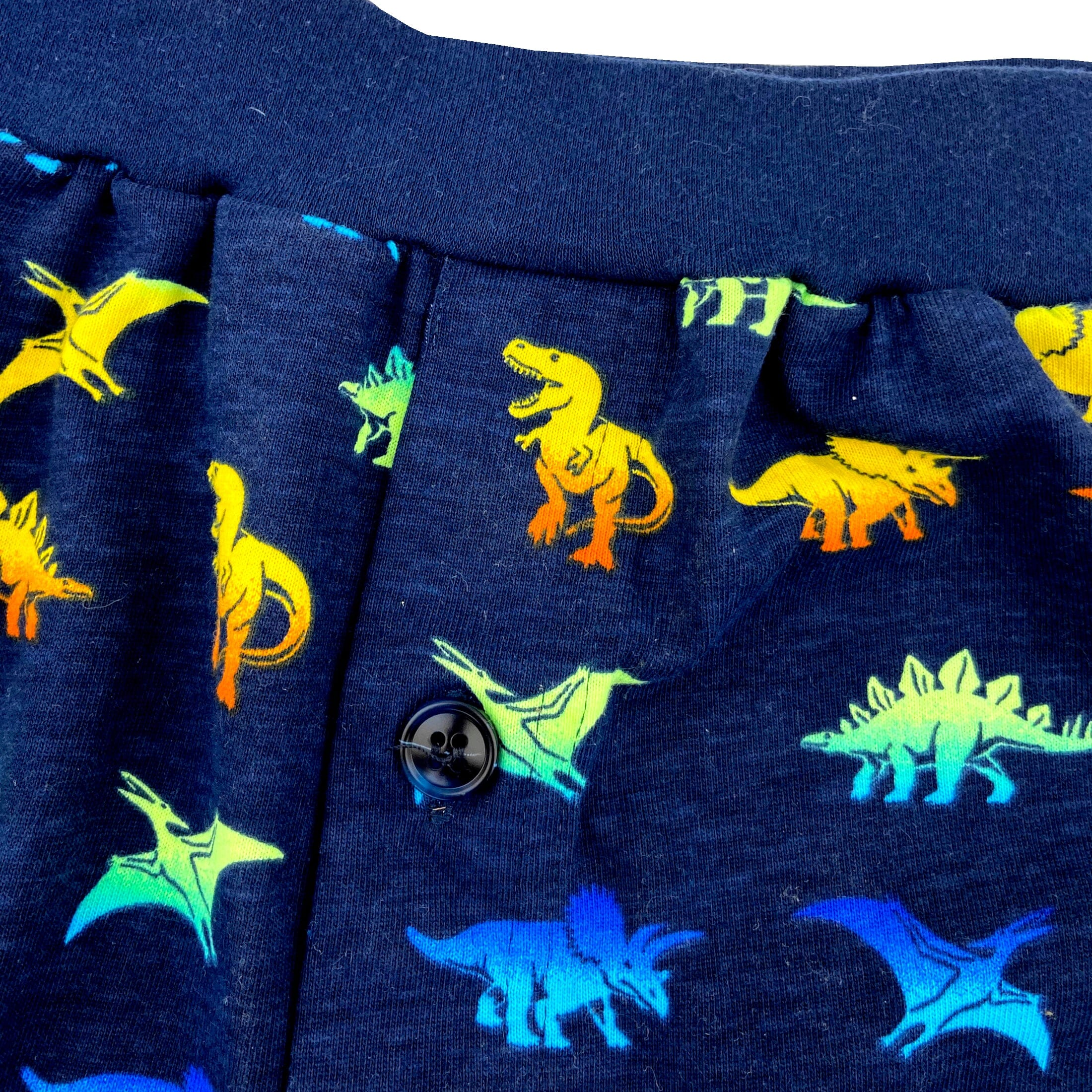 Men's Super Comfy Dinosaur Patterned Cotton Knit Pajama PJ Shorts