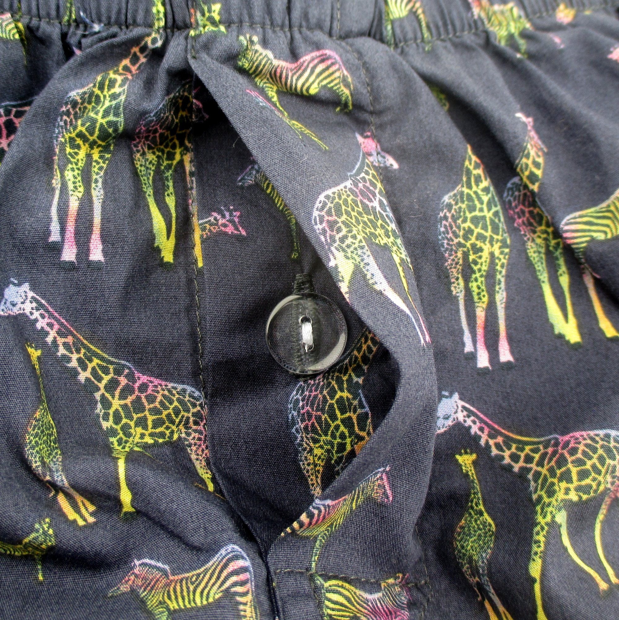 Men's Zebra Safari Print Boxer Shorts. Giraffe Patterned Boxers For Men
