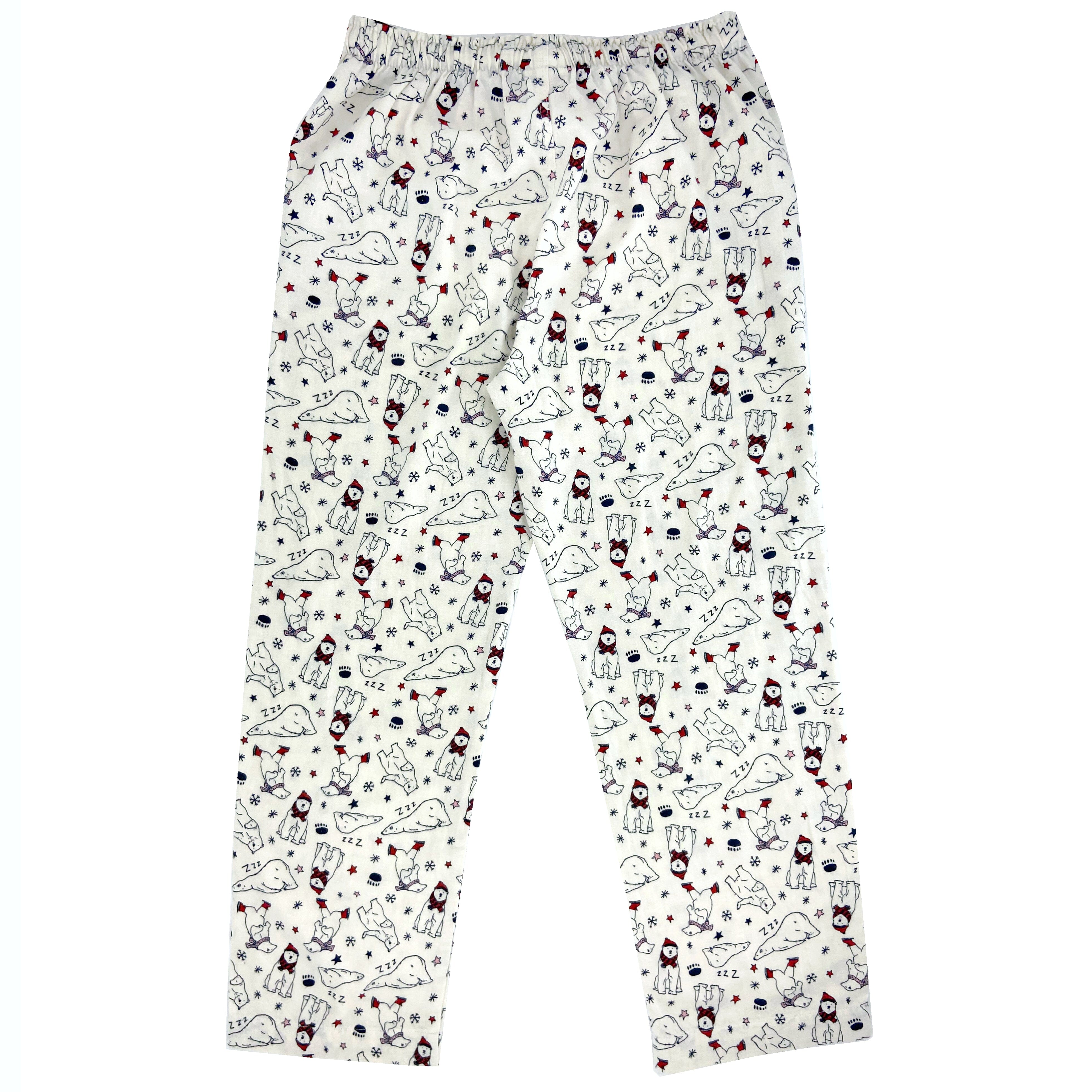 Winter Essentials. Buy Warm Flannel Pajama Pants For Men Here. Polar Bear Patterned Bottoms