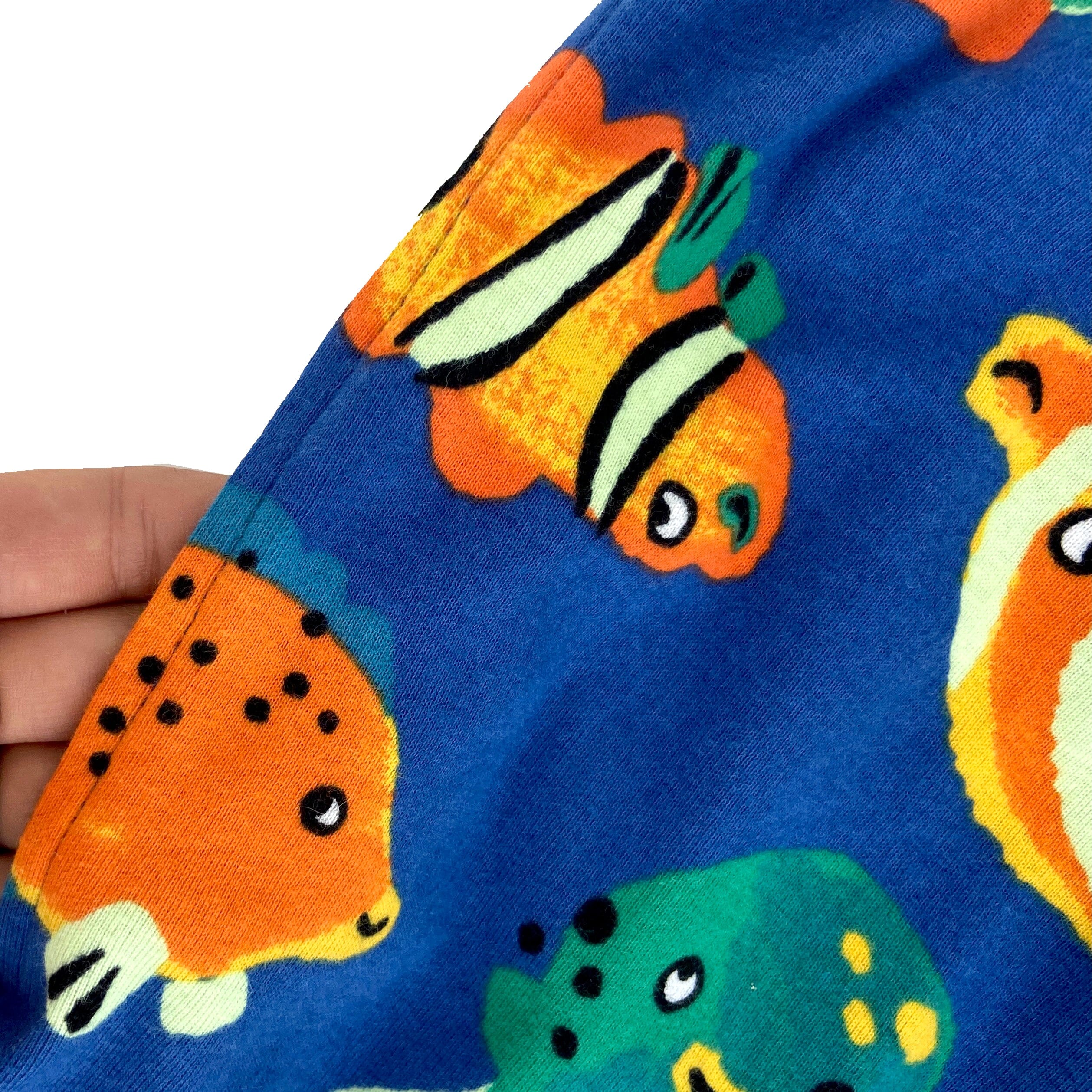 Men's Sea Creatures Themed Fish Seahorses Print Cotton Pajama Bottoms