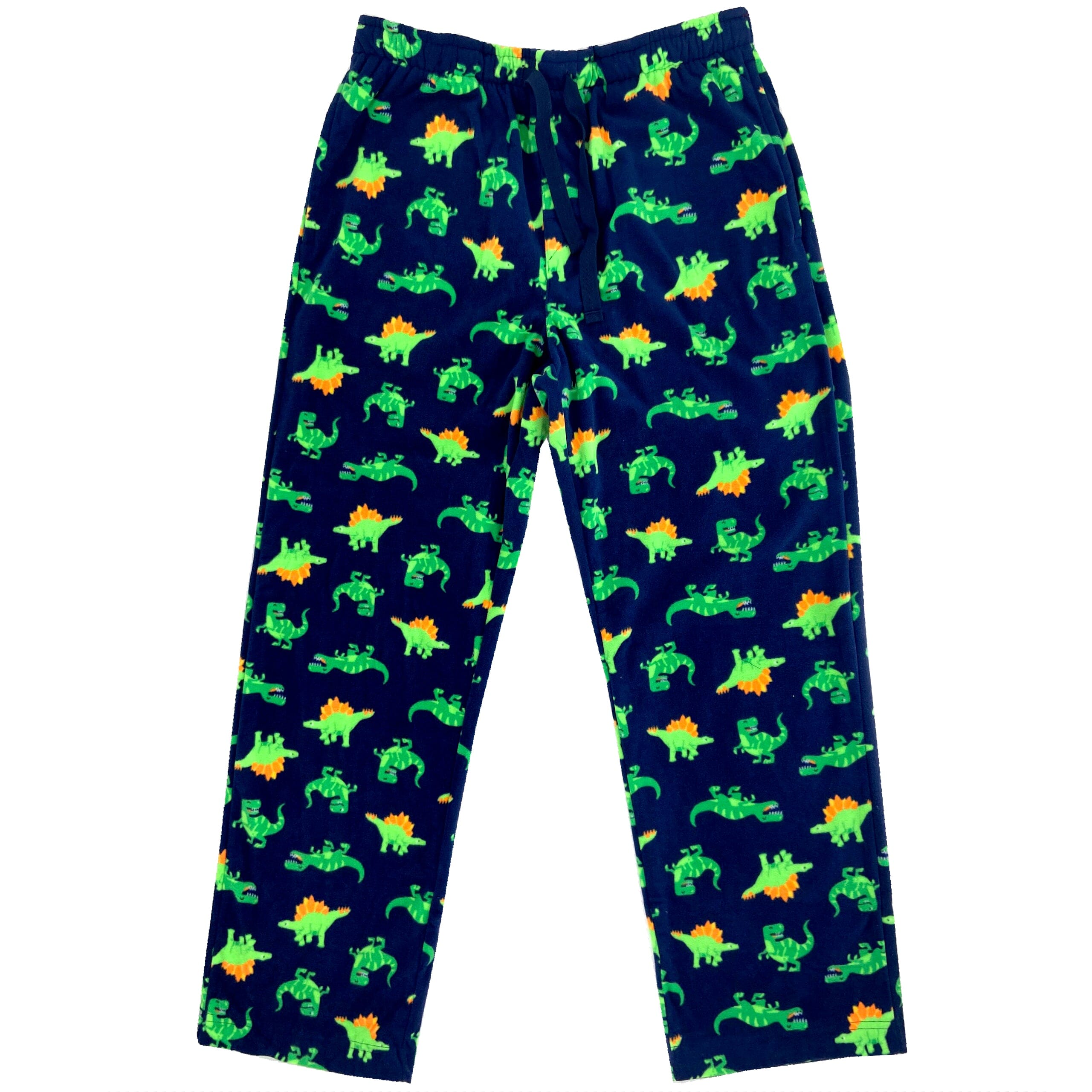 Men's Smiling Dinosaur Novelty Print Ultra-Soft Fleece Pajama PJ Pants