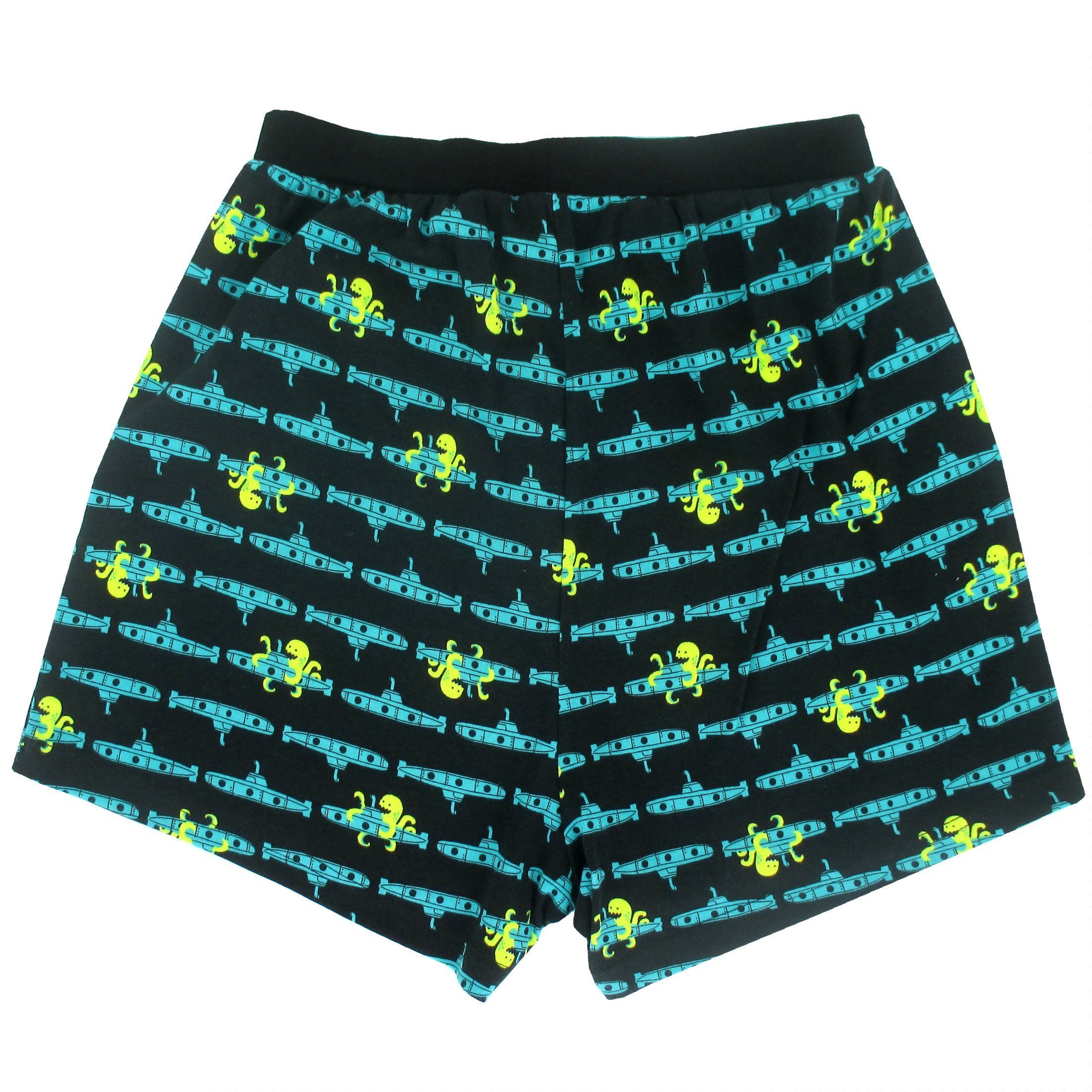 Men's Kraken Octopus Sea Monsters and Submarine Patterned Boxer Shorts
