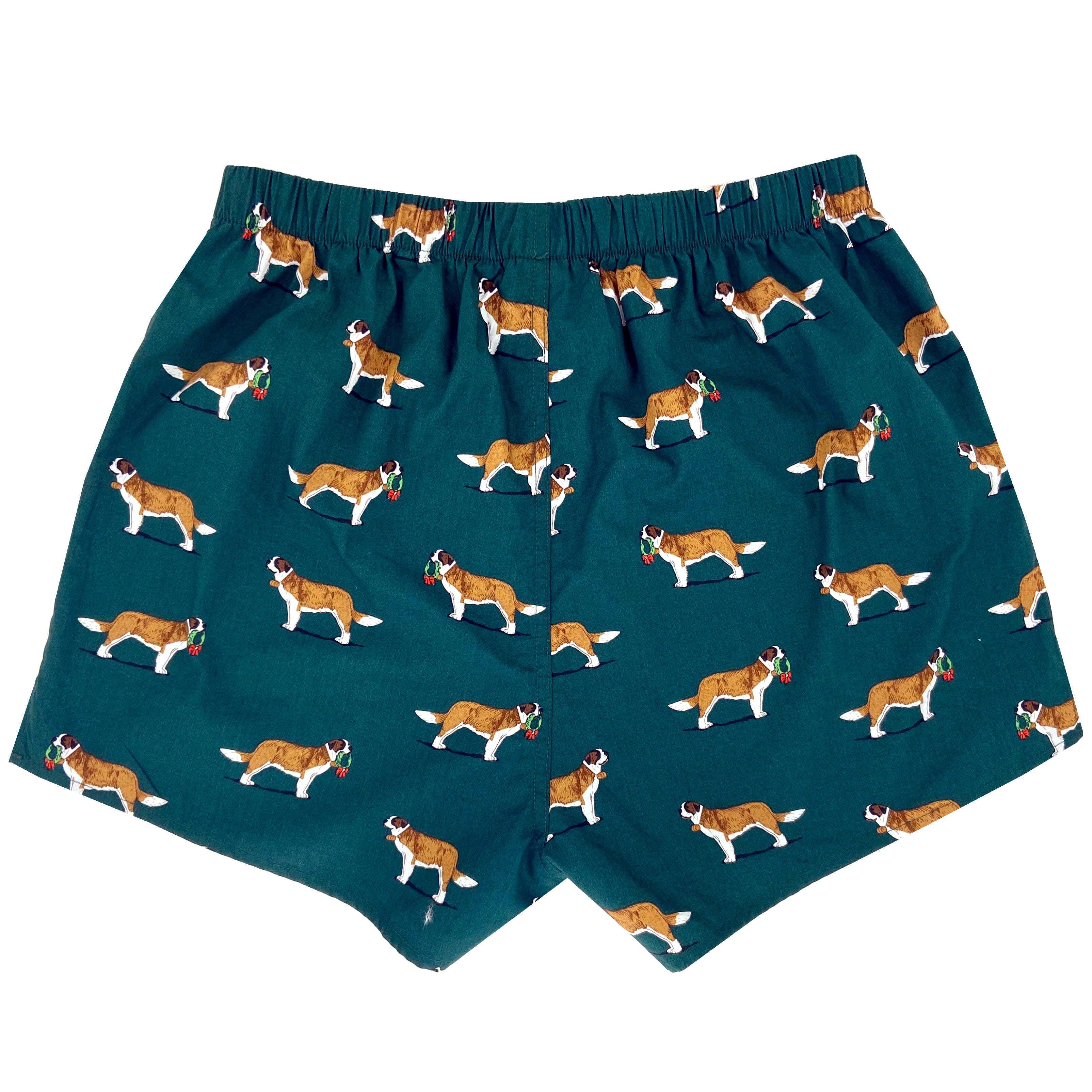 St. Bernard Boxers For Men. Buy Men's Dog Patterned Boxer Shorts Here