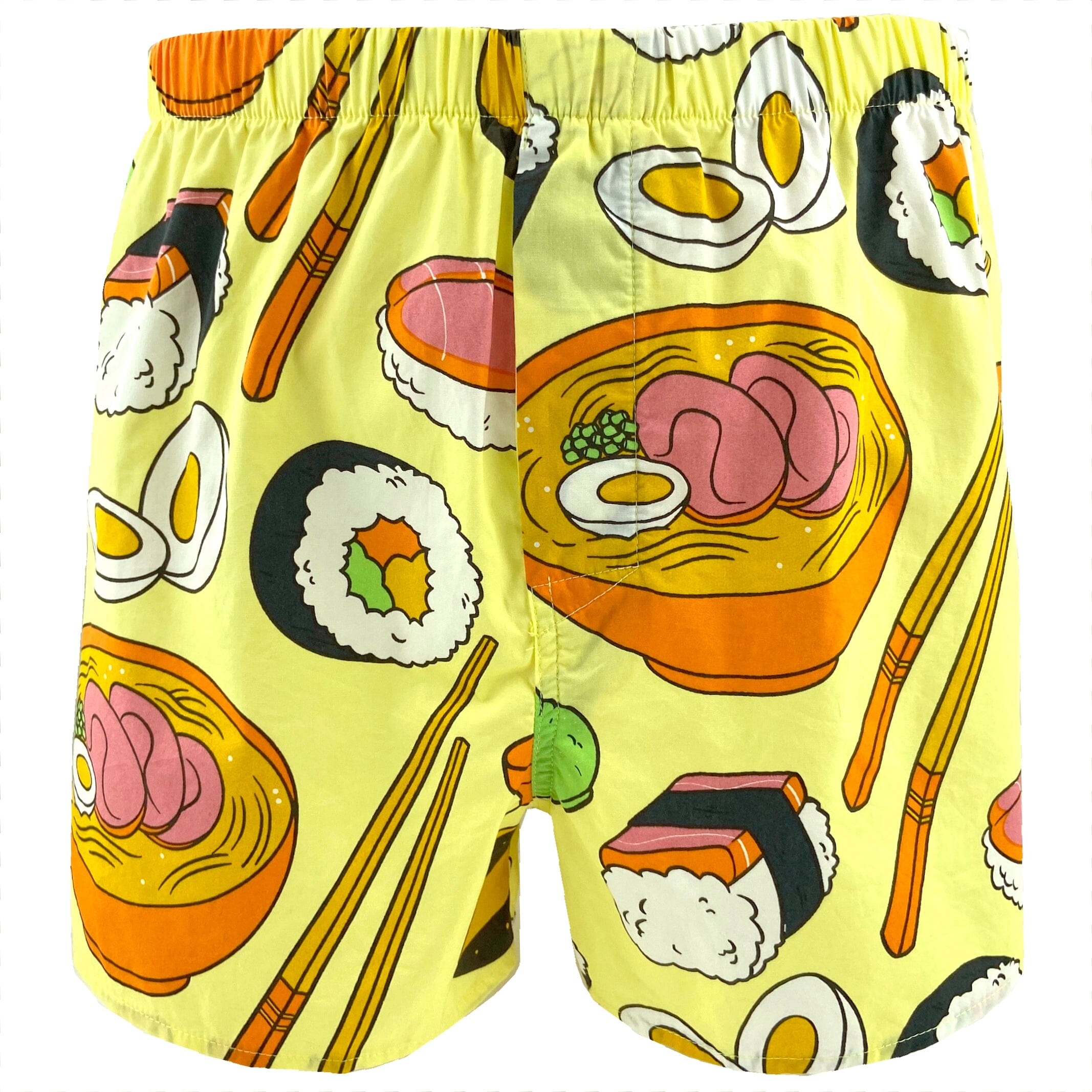 Men's Food Inspired Sushi & Ramen All Over Print Cotton Boxer Shorts
