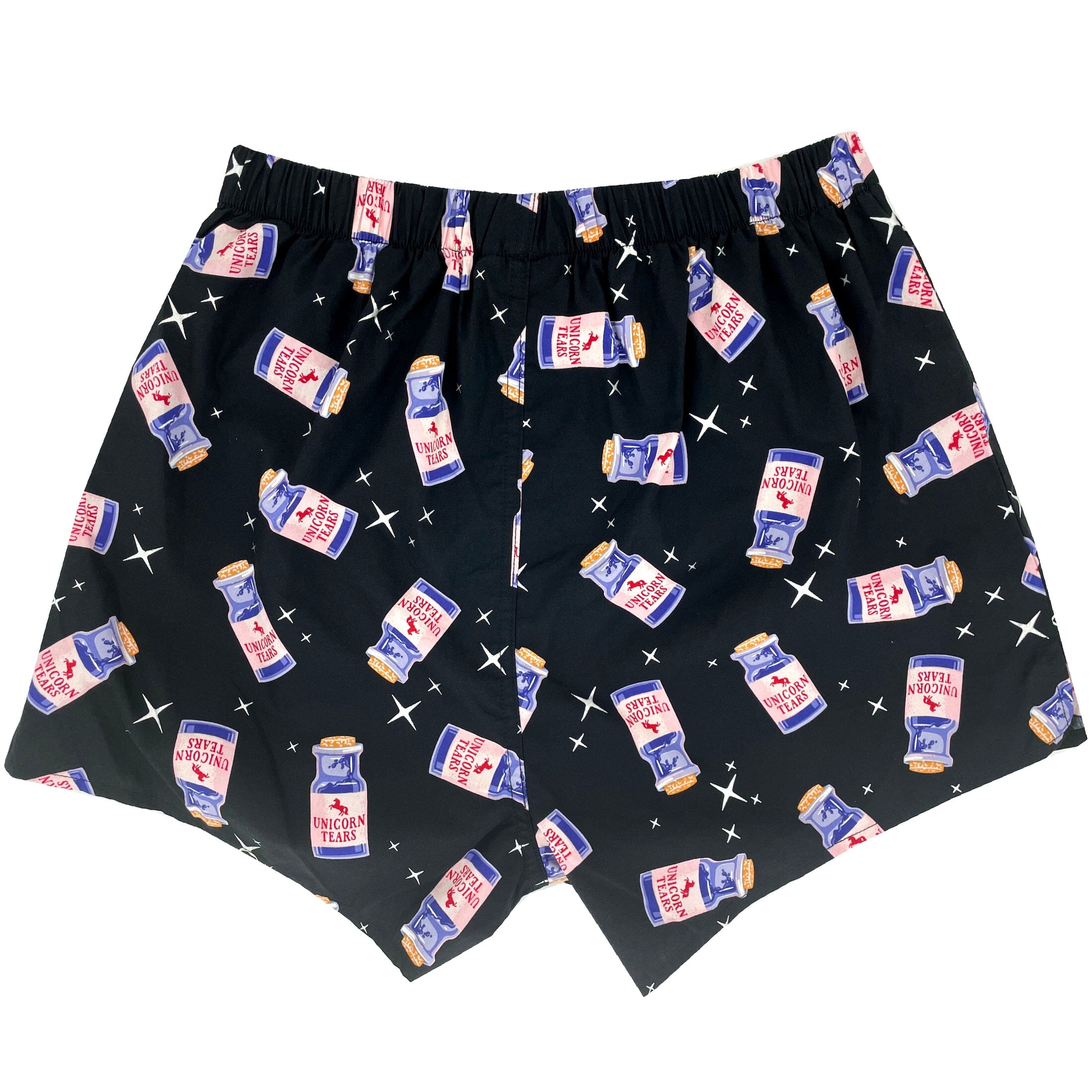 Men's Breakfast Themed Colorful Cereal Boxes Print Cotton Boxer Shorts