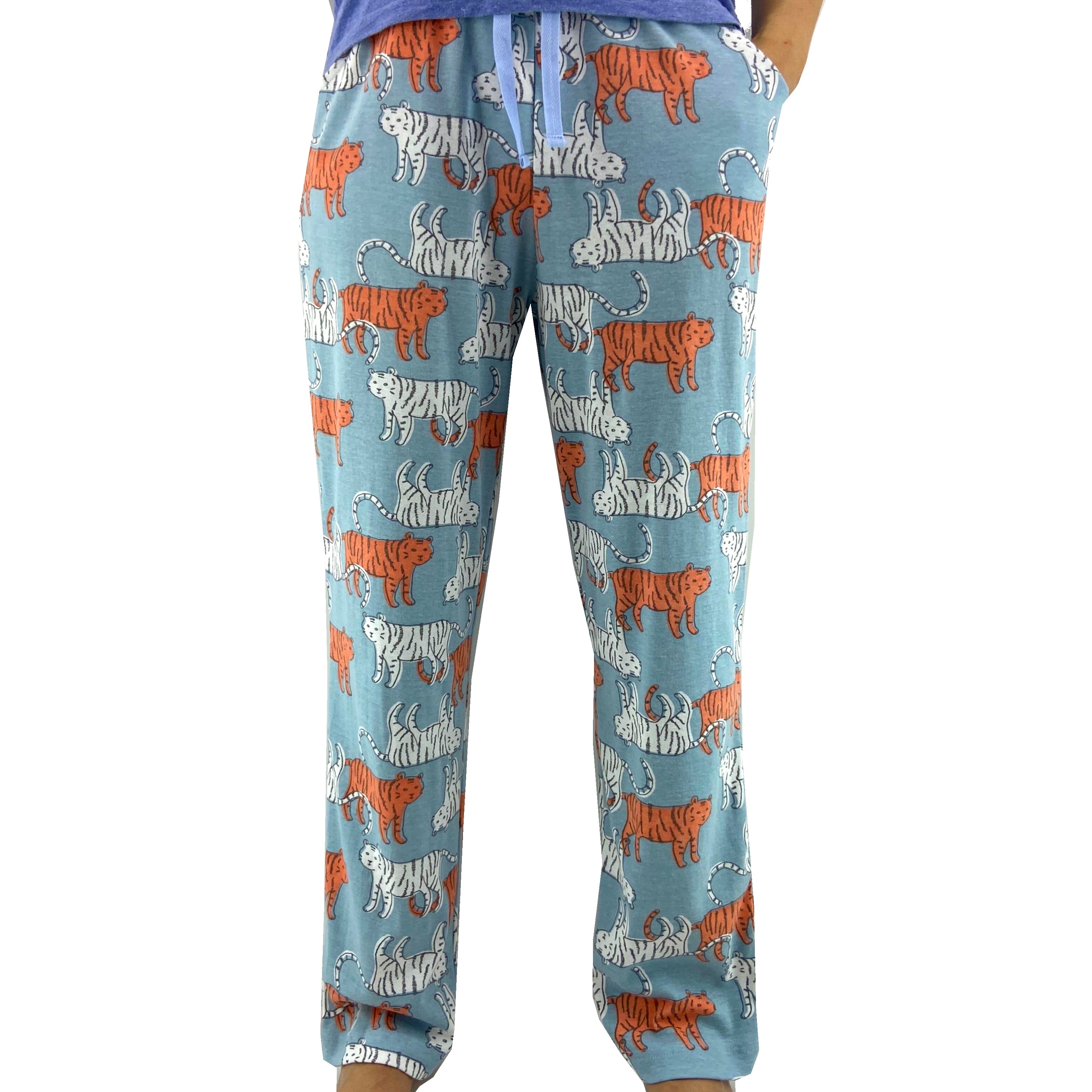 Cute Cartoon Tiger Print Pajama Pants. New Women's Tiger Lounge Pants